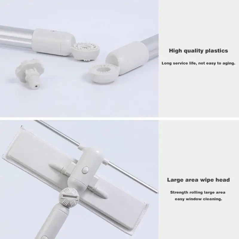 New Telescopic High-rise Cleaning Glass Sponge Mop Multi Cleaner Brush Washing Windows Dust Brush Easy Clean the Windows