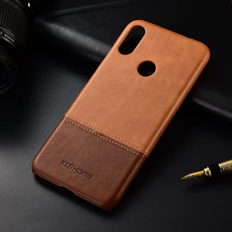 Роскошные ультра-тонкие чехлы из натуральной кожи для телефона Xiaomi Redmi Note 7 с