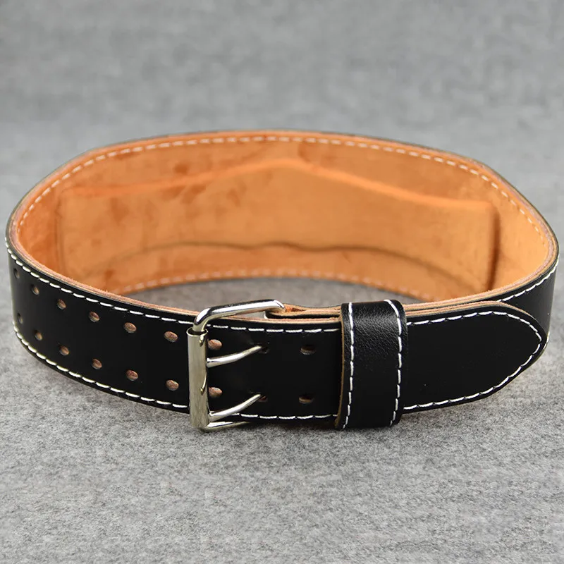 Weightlifting Belt Fitness Squat Hard Pull Leather Waist Protection Bodybuilding Strength Training Exercise Equipment Adult