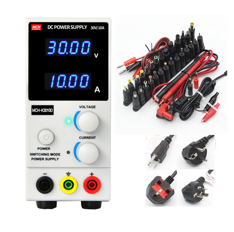 MCH-3010D 4-значный дисплей источник питания постоянного тока 30 в 10 А цифровой