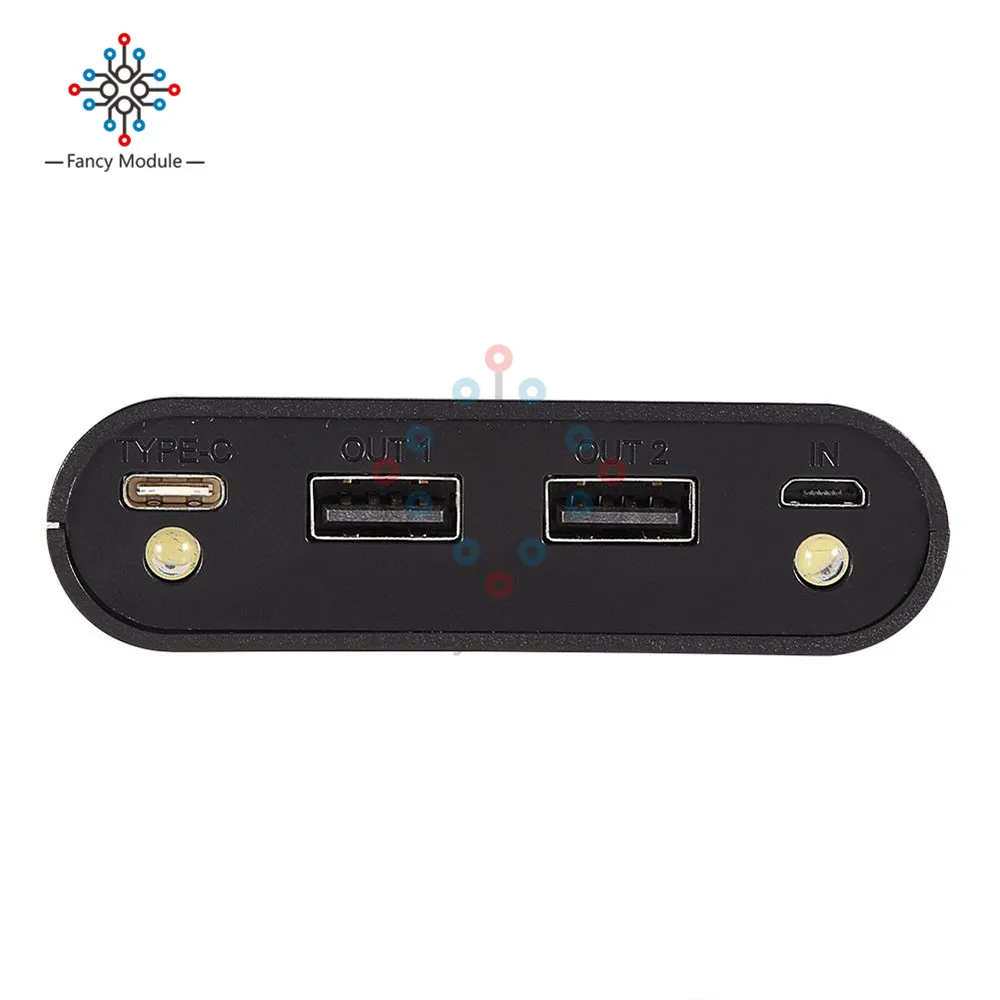 8 шт 18650 батареи Мощность банк чехол Тип C/Micro USB Вход Dual 5V1A/5V2.1A Зарядное устройство