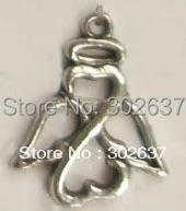 Бесплатная доставка 70 шт тибетский серебряный круг ангел очарование A13626 |