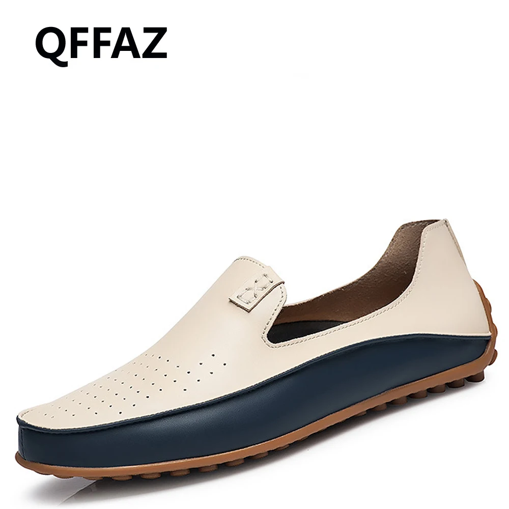 QFFAZ/Повседневная обувь мужские лоферы Кожаные Мокасины высокого качества