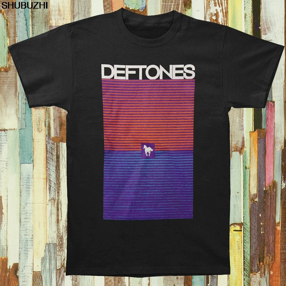 Deftones Мужская абстрактная футболка с рисунком закат Лидер продаж Летние Короткие рукава черные топы S до 3XL sbz1180