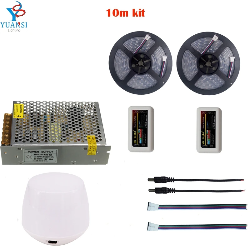 5 м до 20 5050 RGBW rgbww (4 в 1) Светодиодные полосы света + Mi. light 2.4 г 4 Zone светодиодный