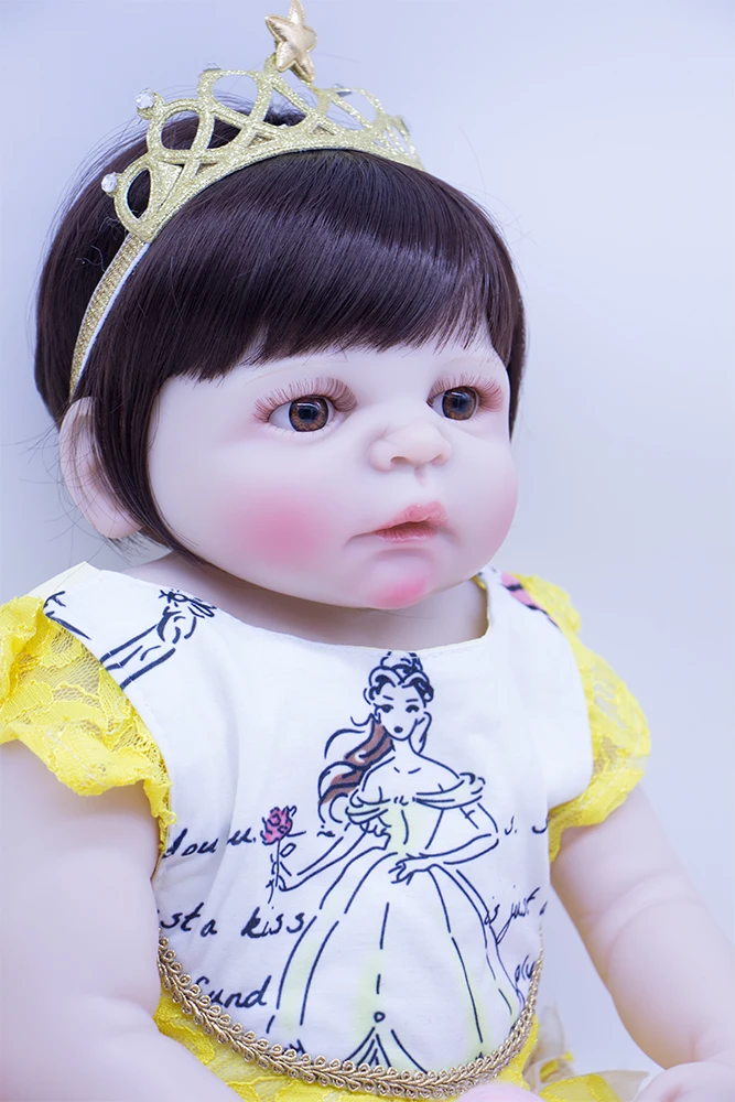 Полностью силиконовые куклы Новорожденные 23 дюйма для девочек Playmates