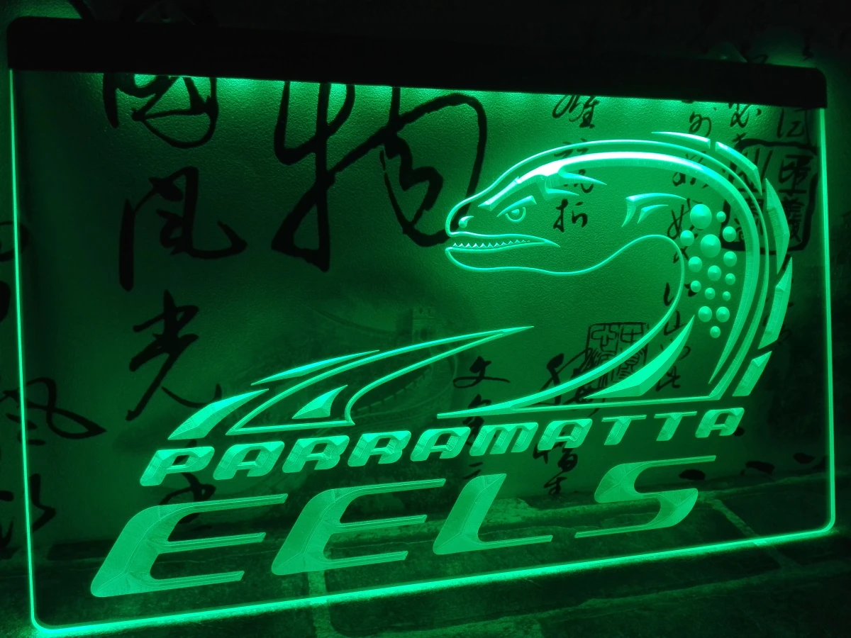 LD382- Parramatta Eels светодиодсветодиодный неоновая световая вывеска для домашнего