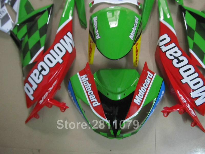 Motorcycle fairing kit for Kawasaki Ninja ZX6R 09 10 11 12 green red blue fairings set 2009 2010 2011 2012 JH12 | Автомобили и