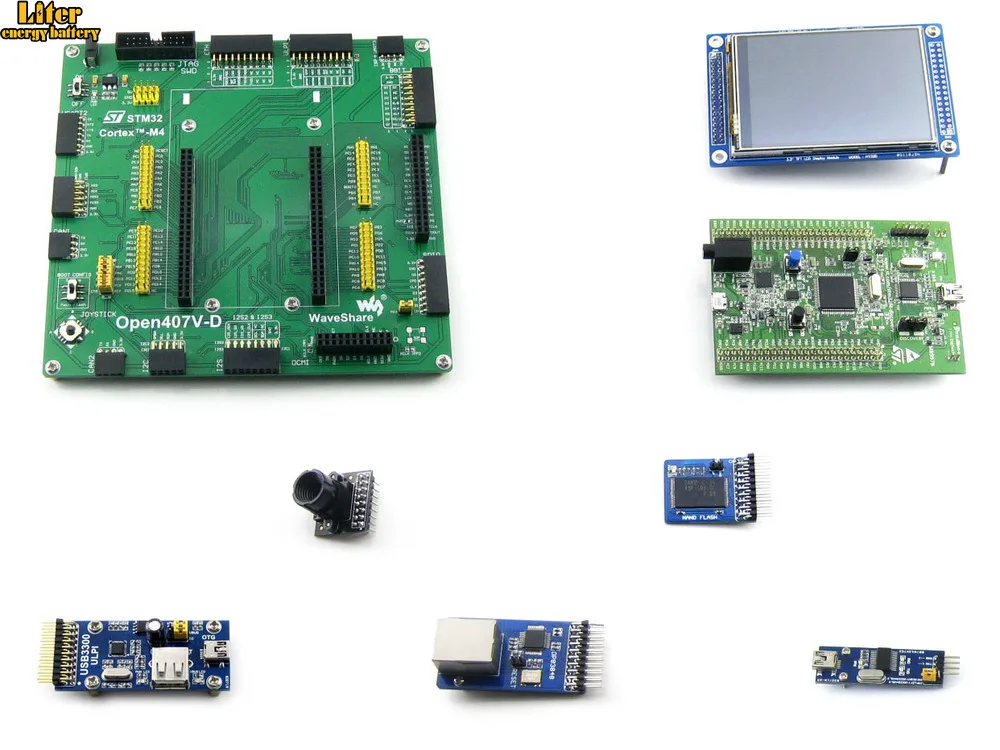 Фонапосылка A = STM 32 Board ST Original STM32F4DISCOVERY/Open407V D STM32F407VGT6 + 3 2 馘x240 Touch LCD 8