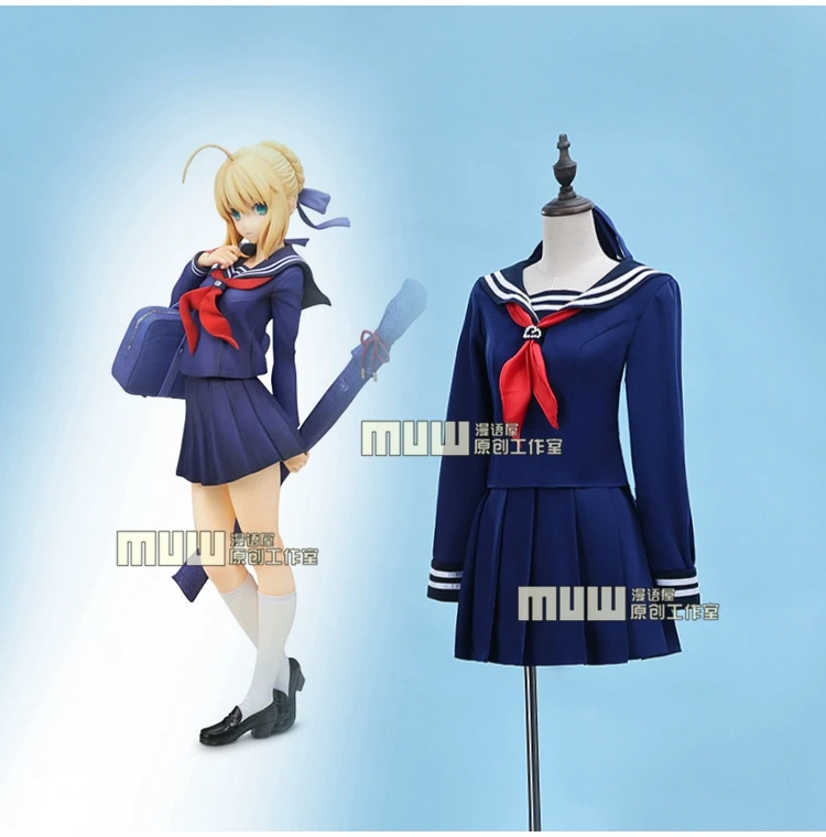 Бесплатная доставка популярный аниме fate/stay night сабля для косплея Arturia Pendragon cos JK