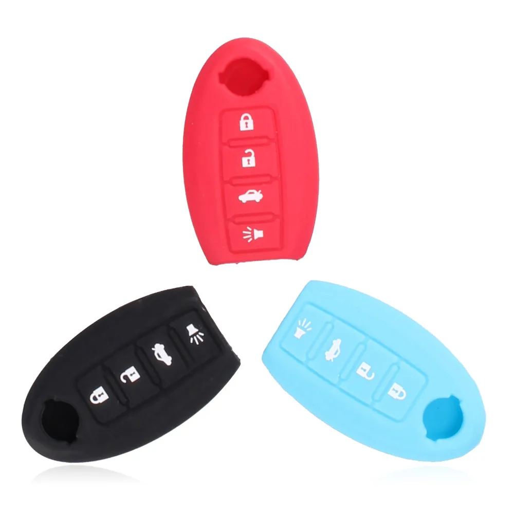 Замена нового 4 кнопки дистанционного ключа силиконовый держатель Чехол чехол