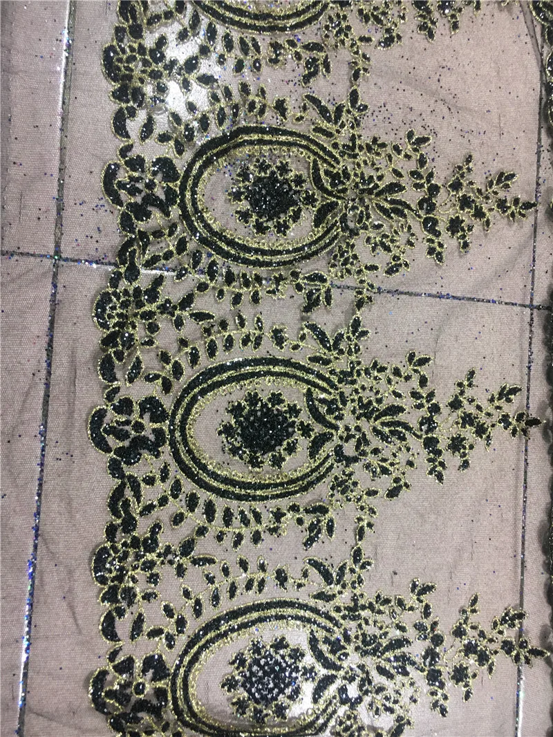 Новинка 20 ярдов/партия кружевная отделка с приклеенными блестками JRB-102822 Тюлевое