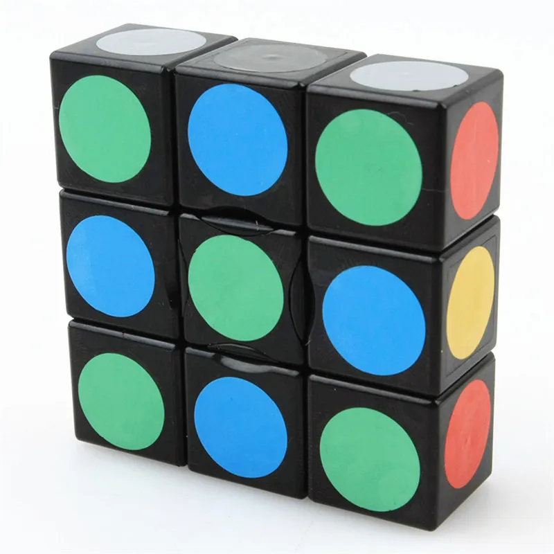 1x3x3 5,6*5,6*2,2 см Классическая волшебная игрушка черный красочный магический куб головоломка Скорость Куб обучающий игрушки для детей подарок