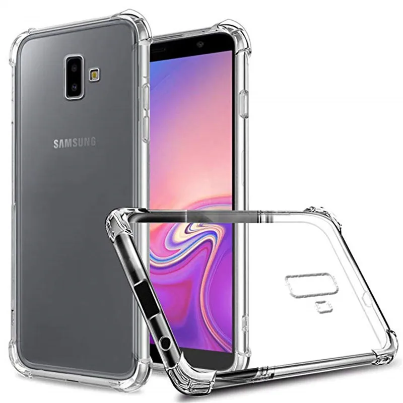 Противоударный силиконовый чехол для Samsung Galaxy Note 9 прозрачный из ТПУ A6 A8 S9 S8 J6 J4 Plus