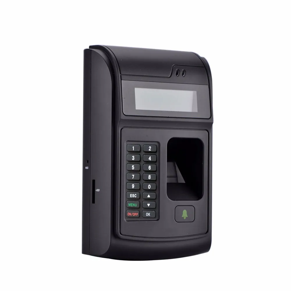 ЖК дисплей биометрических PIN код 125 кГц RFID ID Card Reader дверь замок отпечатков пальцев