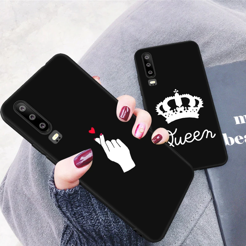 King and Queen Soft TPU Case For Huawei Mate 20 10 P30 Pro Nova 3 3i 4 P Samrt Plus Y5 Y6 Y7 Prime 2018 Y9 2019 |