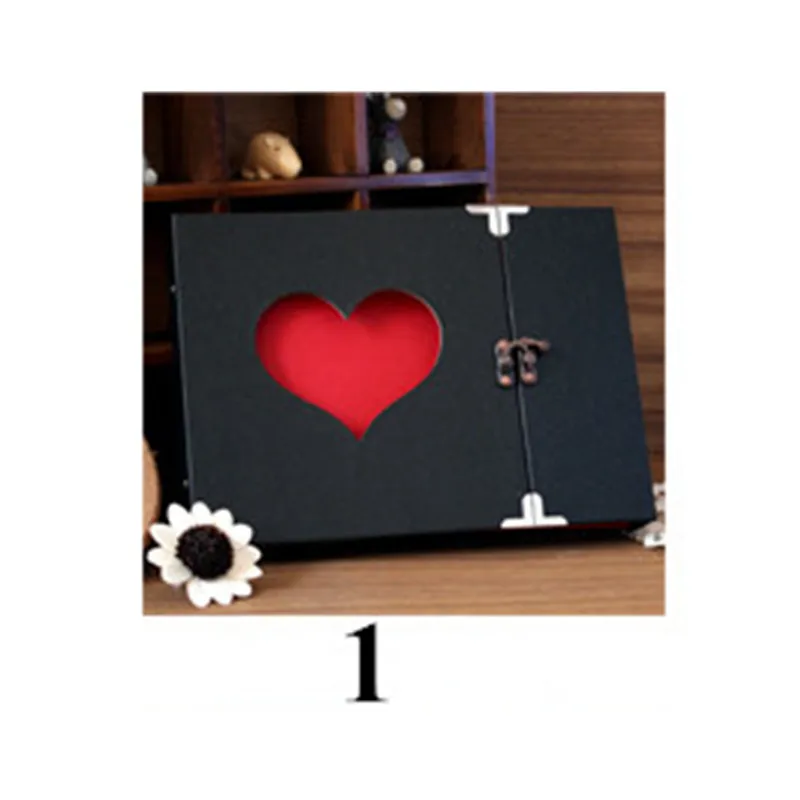 Photo Albums 1 10 дюймов DIY Фотоальбом для влюбленных ручной работы креативный DIY фоторамка подарок на день рождения День Святого Валентина свадебные фотографии Детские Фотоальбомы - Цвет: Photo Albums 1