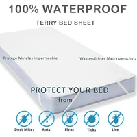 lfh new terry cloth waterproof bed sheet for mattress pad topper with band bed protector waterproof mattress protector