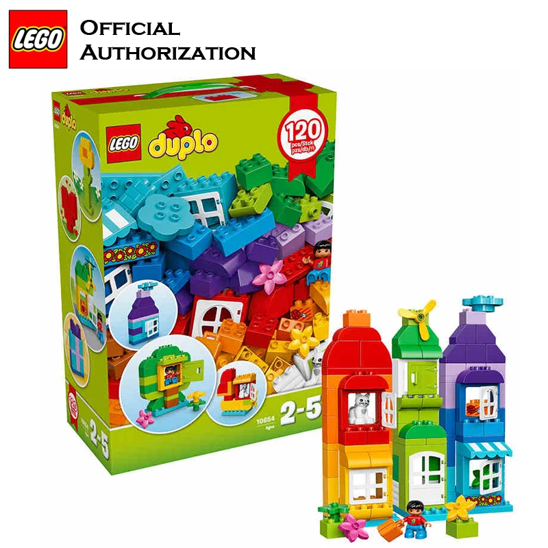 Duplo фирменные блоки строительные игрушки для детей большой размер LEGO 120 шт.