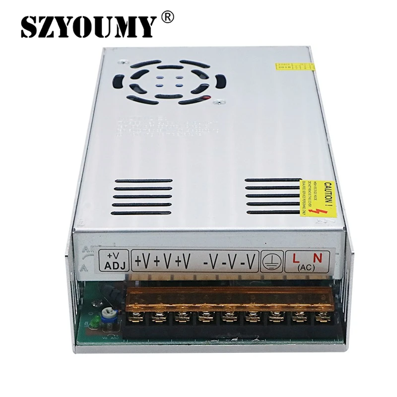 

SZYOUMY Switch Power Supply for Led strip Adapter AC 110 / 220V to DC 24V 20A 480W Transformer free shipping DHL