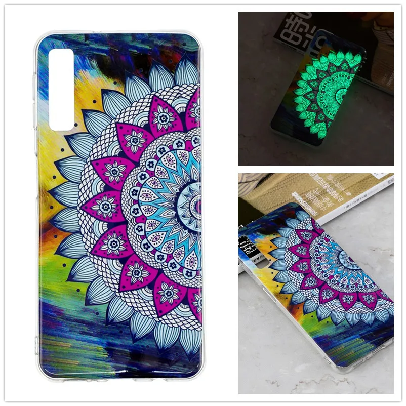 Светящийся чехол для Coque samsung A7 чехол Etui Fundas силиконовый чехол из ТПУ для Coque samsung Galaxy A7 A 7 A750 Carcasa