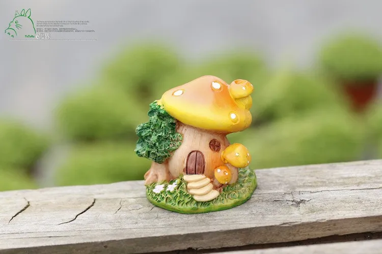 Мини Дом гриб Фея Сад миниатюрные гномы моховые террариумы изделия из смолы