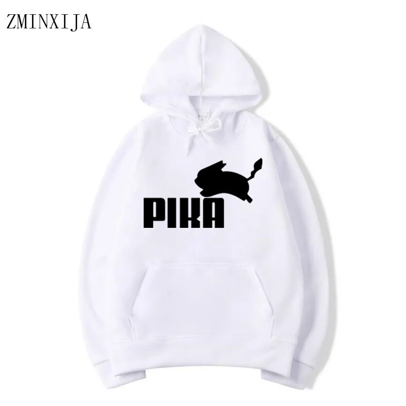 2019 весна и осень мужская толстовка с капюшоном воротник Пикачу Harajuku модный топ