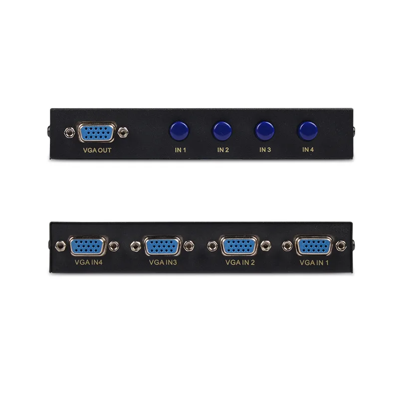4 порта vga переключатель коробка VGA видео для ПК ноутбук Настольный монитор