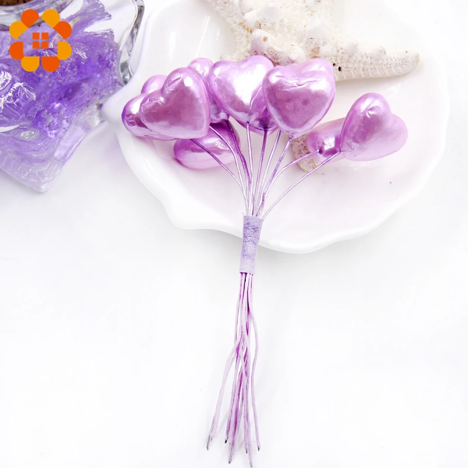 10 шт./лот цветные Искусственные цветы из пенопласта Сердце DIY головные уборы аксессуары свадебный фестиваль домашний стол садовый декор принадлежности