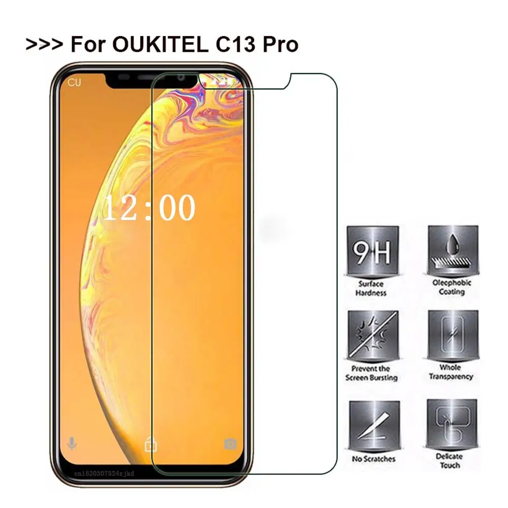 Высококачественная Защитная пленка для смартфона Oukitel C13 Pro из закаленного стекла