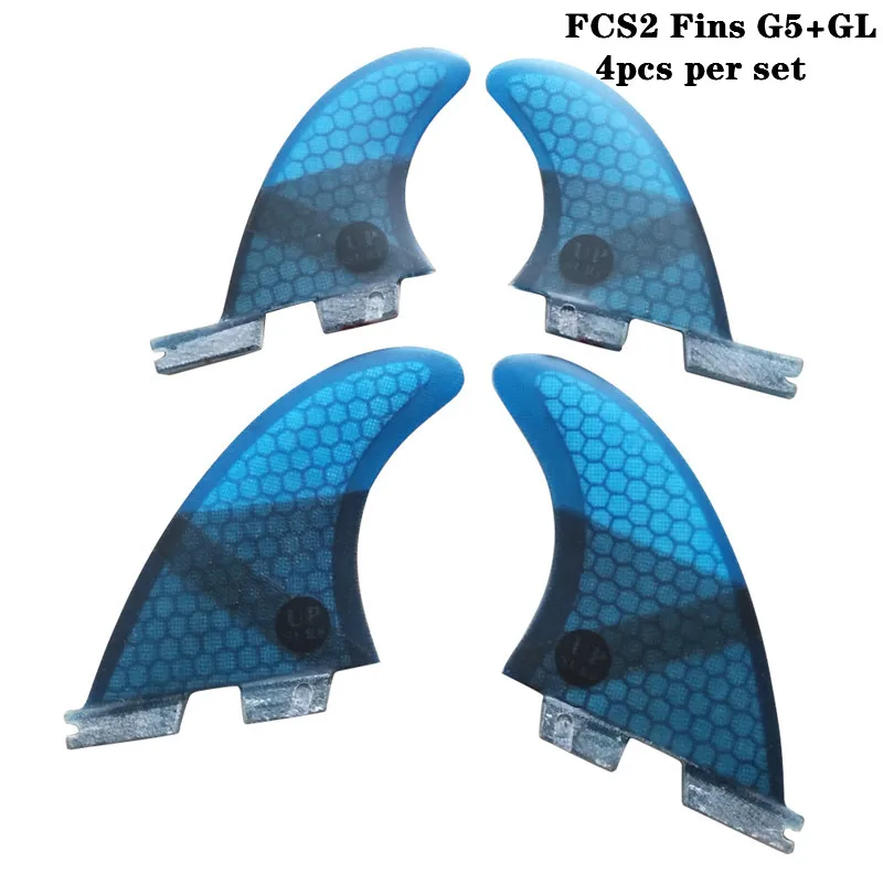 Доска для серфинга FCS2 G5 + GL плавники черного/синего/Красного/зеленого цвета