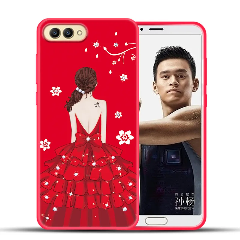 Luxury Soft Silicone Case For Huawei Honor View 10 Ultrathin Full Protection Phone Cover V10 View10 Cute |