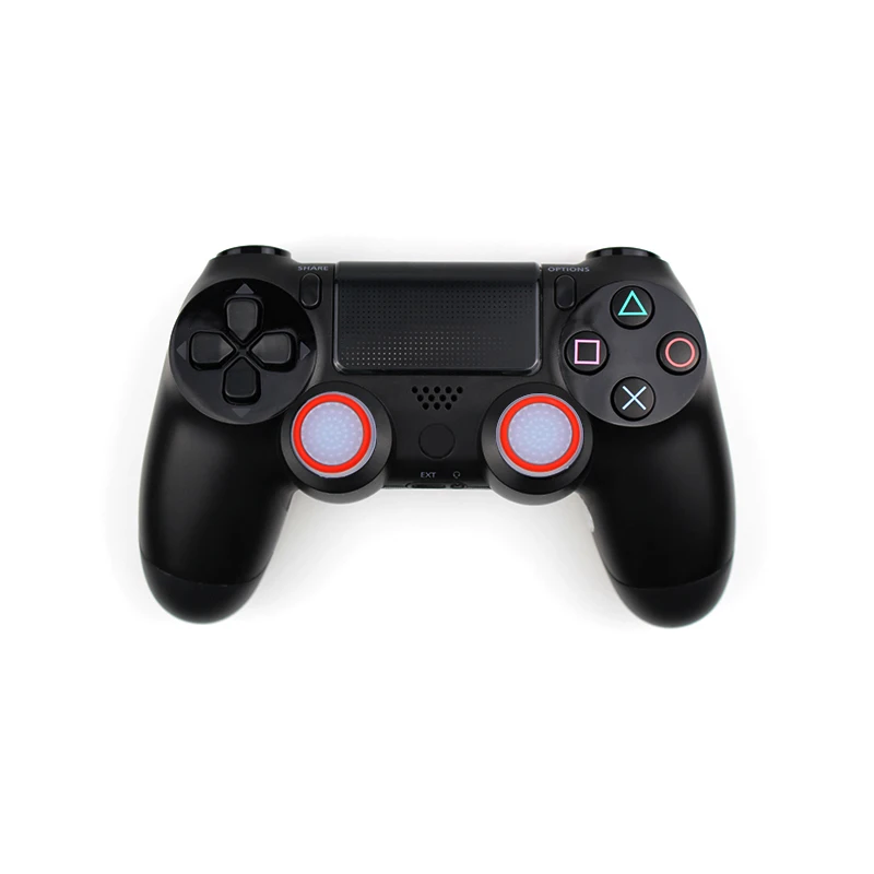 4 шт. Силиконовый Аналоговый колпачок для пальцев PS4 контроллеров многоцветные