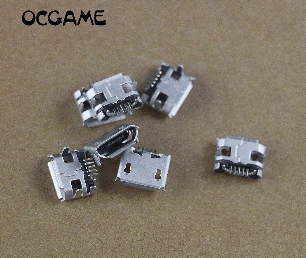 

OCGAME 300 шт./лот длинный штырьковый разъем для джойстика питания, разъем для зарядного устройства, разъем Mini Usb для беспроводного контроллера ...