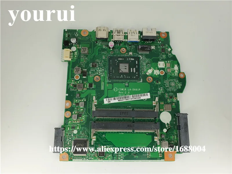 Материнская плата DDR3 для ноутбуков Acer aspire материнская с процессором C5W1R ноутбука