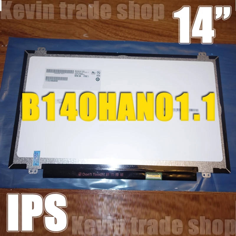 Новый ноутбук AU B140HAN01.1 B140HAN01 B140HAN01.2 B140HAN01.3 Full-HD ЖК-экран IPS FHD панель 1920*1080 матрица