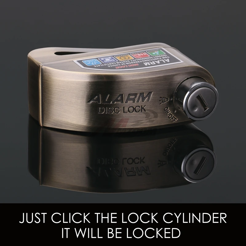 Мотоциклетный Водонепроницаемый аварийный замок для велосипеда Steelmate дисковый