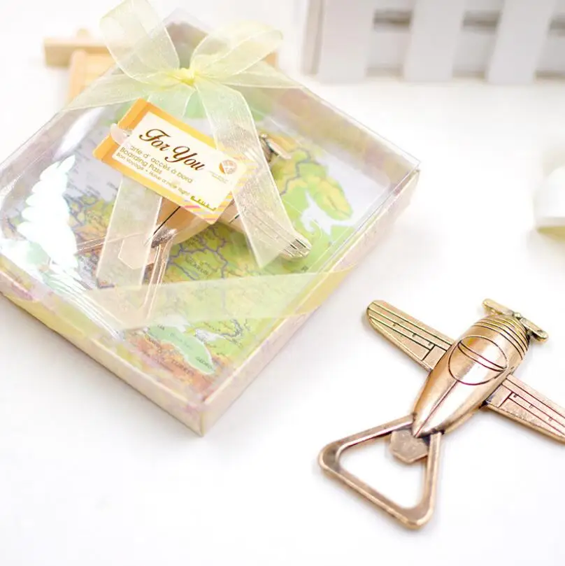 

Antique Airplane Bottle Opener Travel Wedding Favors Party Gifts Rustic Wedding Souvenirs for guests LX4572