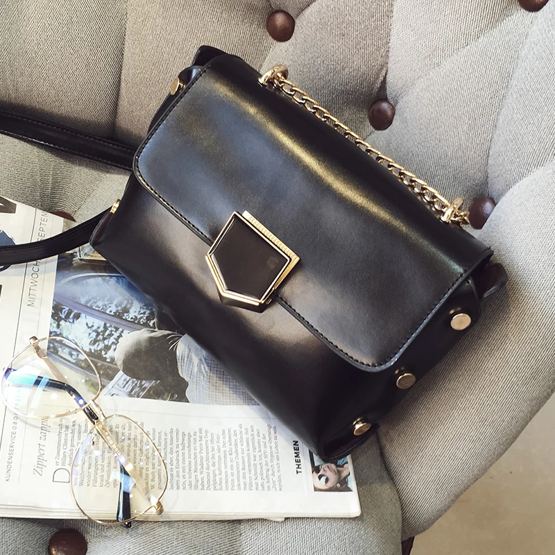 Сумка знаменитости мода стиль сумки женский цепь сумка заклепки Crossbody