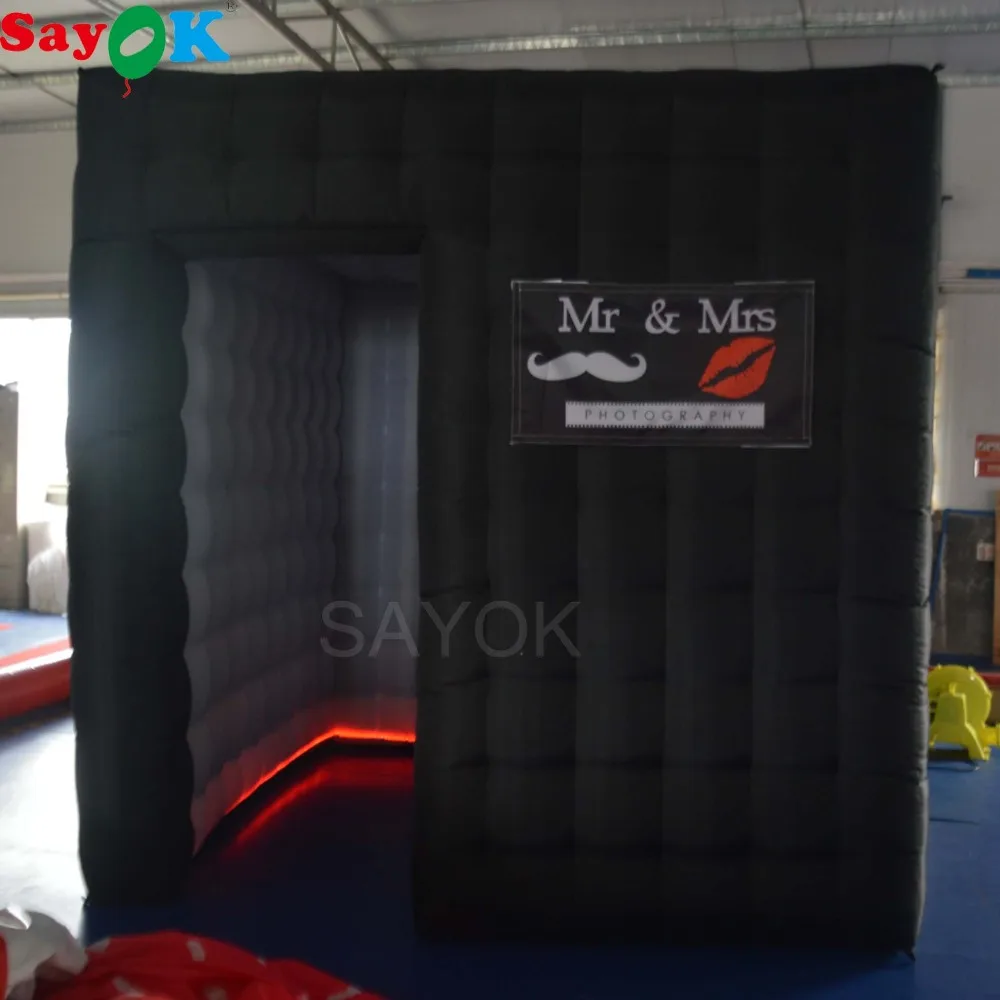 Sayok 2 5 м портативный надувной фотобокс Индивидуальный Светодиодный для свадебной