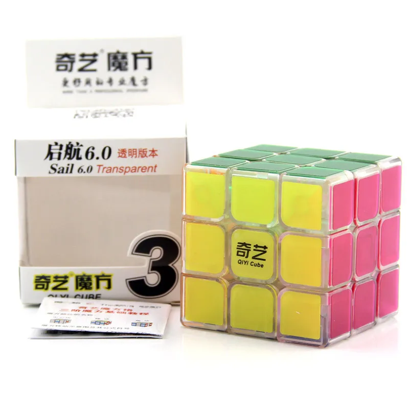 Новый QiYi QiHang большой размер 60 мм 3x3x3 прозрачный Кристальный магический куб