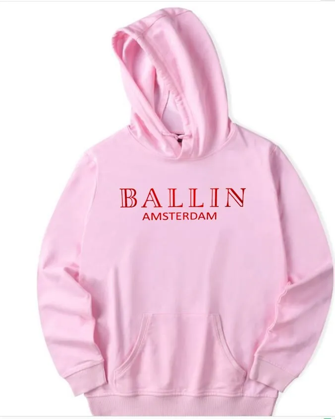 2018 толстовки хлопковый флис модные худи Ballin Амстердам принт мужская Толстовка |