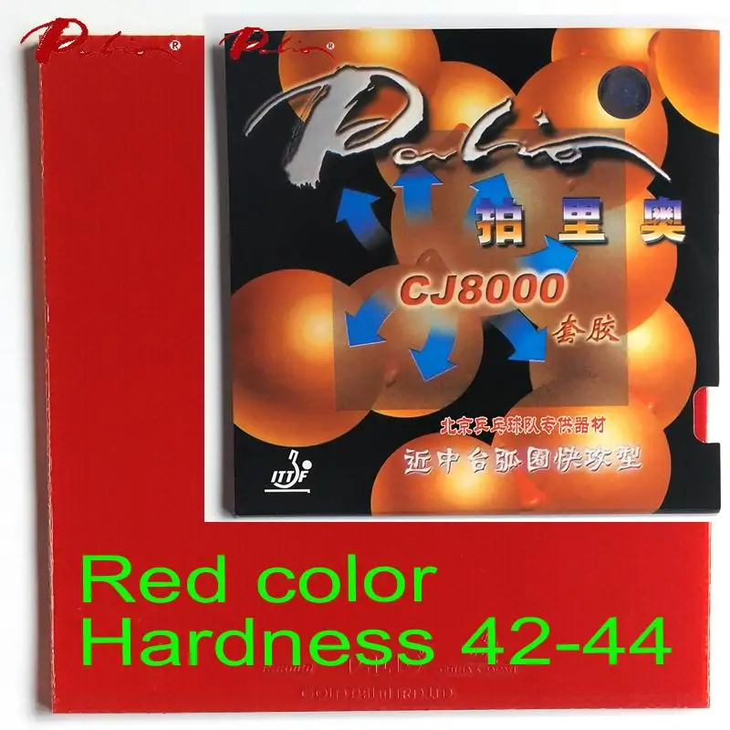 red Palio официальный CJ8000 быстрая атака с петлей 42-44 для настольного тенниса резиновая команда Пекина использование тренировочная резиновая ракетка для пинг-понга - Цвет: red