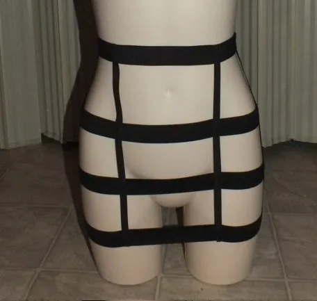 Новинка 2017 гот для женщин чулок ремень женский бюст бандаж пояс танцор клетка