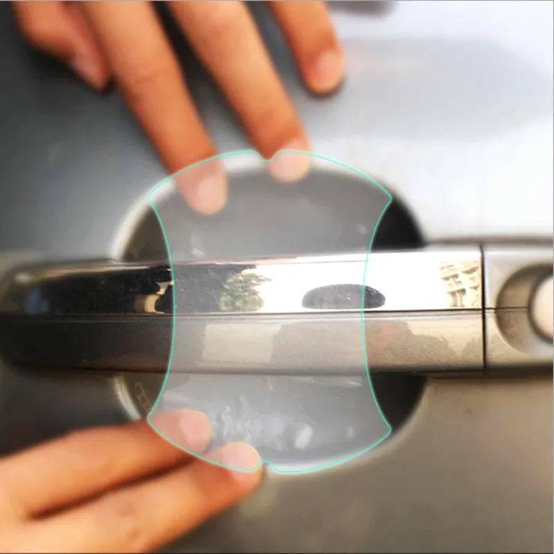 

4Pcs/LOT Car Handle Protection Film Car Exterior Transparent Sticker Automotive Auto Accessories Car Styling Car stickers