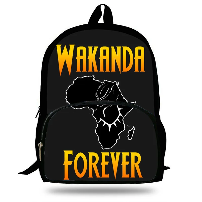 Популярный детский рюкзак Wakanda Forever 16 дюймов с принтом для школьников мальчиков