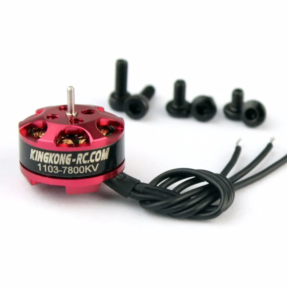 4 шт. высокое качество KINGKONG 1103 7800KV 1 2S бесщеточный двигатель для FPV мини гоночных