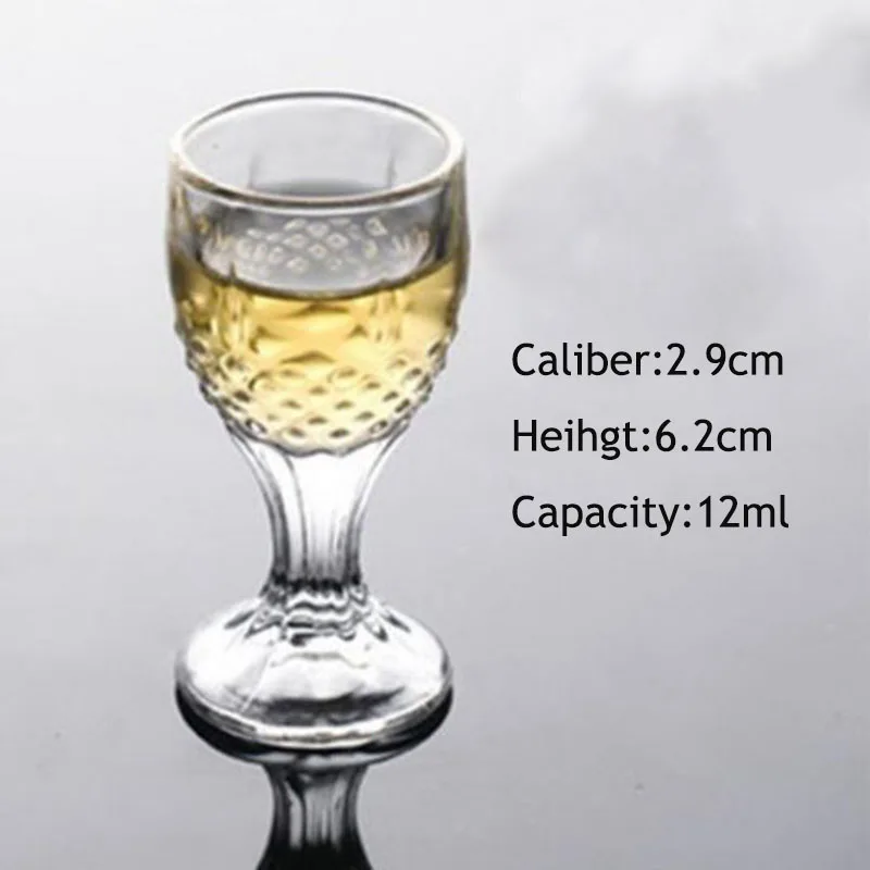 as picture Стакана Ликера пуля Форма Transpaernt Стекло чашки выстрел чашки Moutai толстая подошва напиток Пивной инструмент много видов для избранных - Цвет: as picture