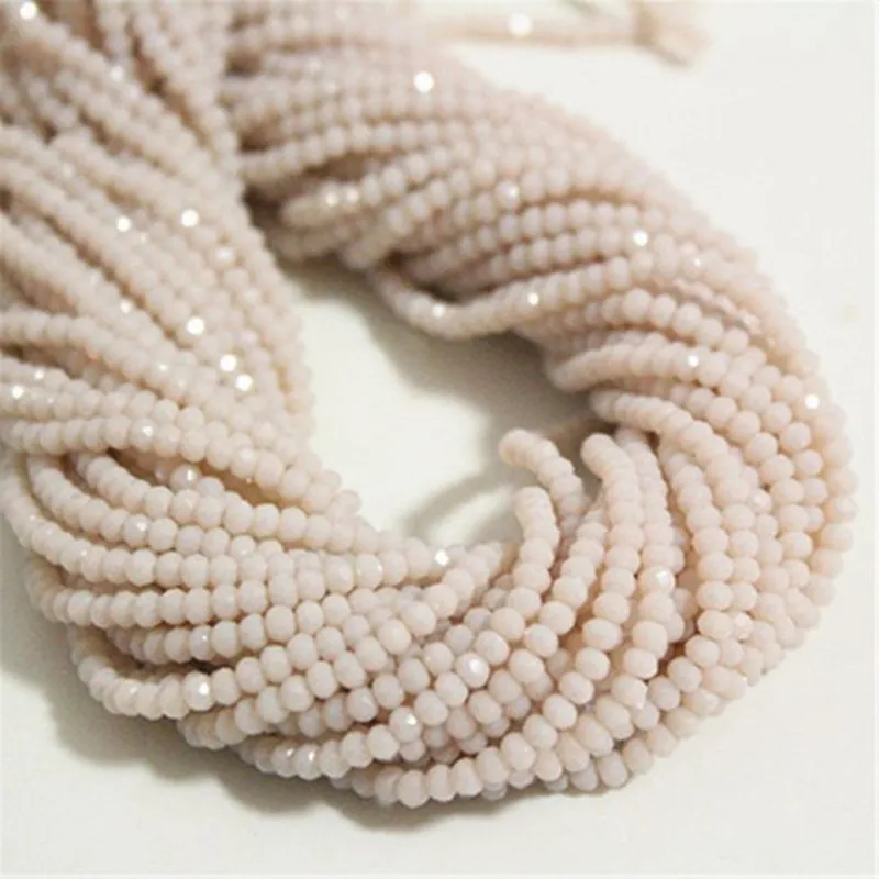 3mm Ceramic Peach Rondelle Crystal Beads 100pcs Top Quality B329 | Украшения и аксессуары