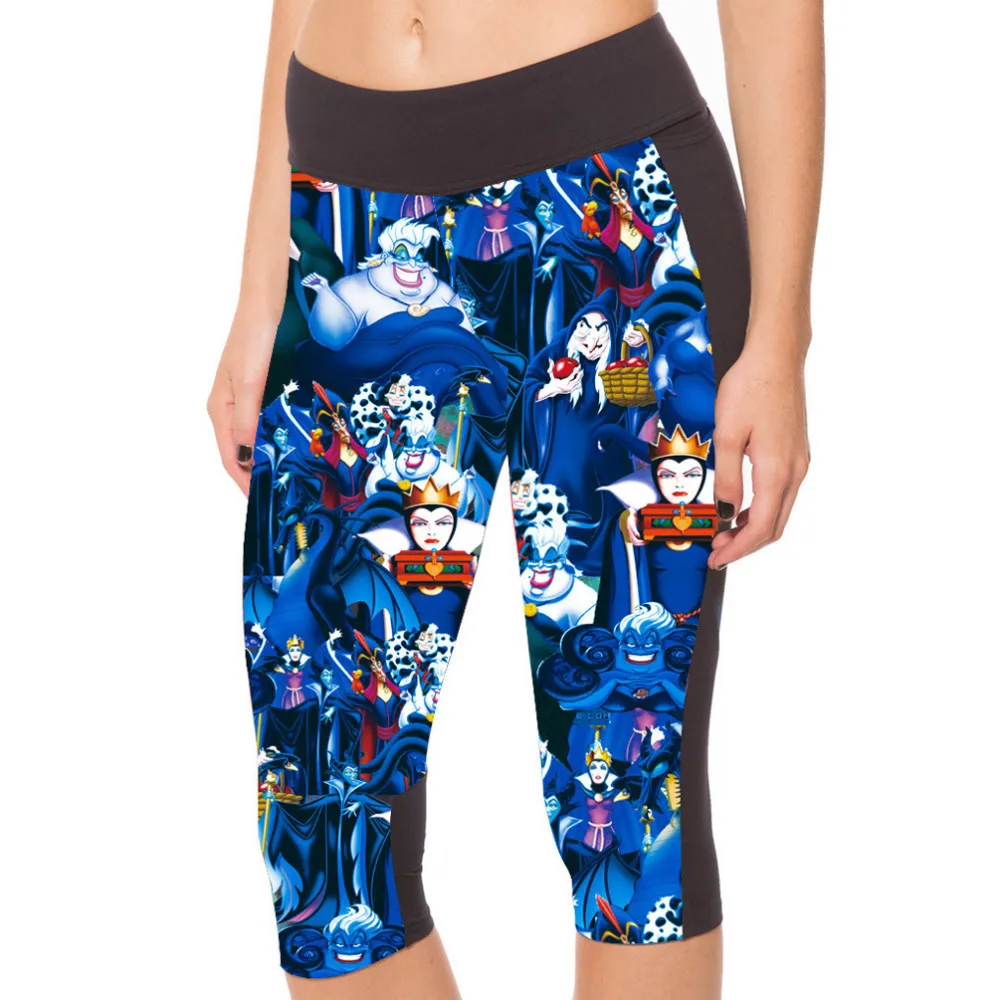 Женские 7 точечные женские брюки леггинсы queen ядовитые яблоки анимация